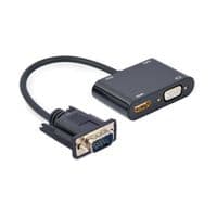 Адаптер-переходник VGA на HDMI/VGA+Аудио 3,5