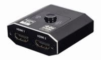 Перемикач HDMI сигналу, на 2 порти HDMI v. 2.0