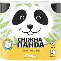 Туалетний папір Сніжна Панда Aroma 2 кулі 4 рулоні (4823019007695)