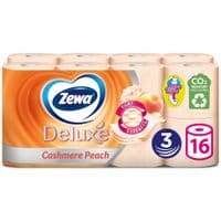 Туалетна папір Zewa Deluxe Персик 3 кулі 16 рулонів (7322540201192)