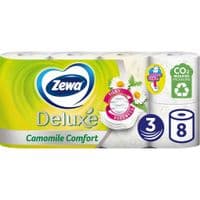 Туалетна папір Zewa Deluxe Ромашка 3 кулі 8 рулонів (7322541171708)