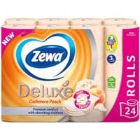 Туалетная бумага Zewa Deluxe Персик 3 шара 24 рулона (7322541171814)