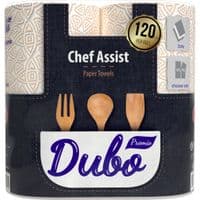Паперові рушники Диво Premio Chef Assist 3 кулі 120 відривів 2 рулони (4820003837573)