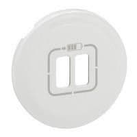 Лицевая панель розетки Legrand 1xRJ45 6 (для UTP/FTP/SFTP), Celiane, белый