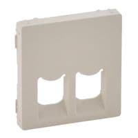 Лицевая панель Legrand Valena IN*MATIC LIFE розетки RJ11 + RJ45, слоновая кость