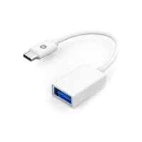 Переходник USB3.1 Type-C --> USB (OTG) HP, 15см., белый