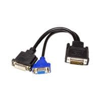 Переходник PowerPlant DVI-I(M) – DVI-D(F) + VGA(F), 0.3 м