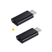 Адаптер XoKo AC-020 USB Type-C-micro USB Black 2шт. (XK-AC020-BK2)