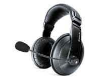 Навушники REAL-EL GD-750MV black навушники з мікрофоном (шкіряні) Джек 3,5мм (GD-750MV)