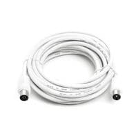 Кабель коаксиальный PowerPlant AV 75 Ом, 5 м, белый