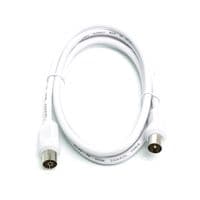 Кабель коаксиальный PowerPlant AV 75 Ом, 1.5 м, белый