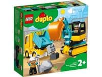 Конструктор LEGO DUPLO Вантажівка та гусеничний екскаватор