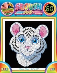 Набор для творчества Sequin Art 60 Белый Тигр