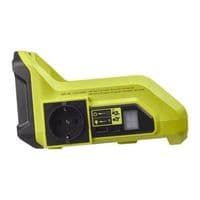 Инвертор напряжения аккумуляторный RYOBI RY36BI300A-0, MAX POWER 36В, 220В, 300Вт/500Вт пиковая, (без АКБ и ЗУ)