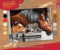 Набір для творчості Sequin Art PAINTING BY NUMBERS SENIOR Трио в стайні