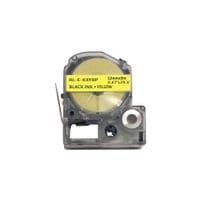 Лента для принтера UKRMARK этикеток RL-E-K4YBP-BK/YE, аналог LK4YBP. 12 мм х 9 м (CELK4YBP)