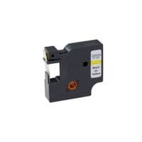 Лента для принтера этикеток UKRMARK RL-D-45018P-BK/YE, аналог DYMO S0720580, 12мм х 7м. (CD45018P)
