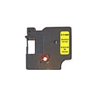 Лента для принтера этикеток UKRMARK RL-D-45808P-BK/YE, аналог DYMO S0720880, 19мм х 7м. (CD45808P)