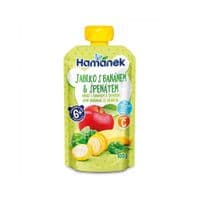 Дитяче пюре Hamanek Яблуко з бананом та шпинатом 100 г (1215910)