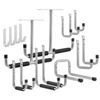 Гачки Neo Tools, універсальні, набор 16шт., алюміній, в комплекті винти та дюбелі