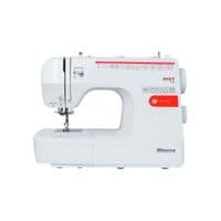 Швейна машина MINERVA NEXT 532A, електромех., 32 швейні операції, петля автомат, 85Вт, білий+червоний