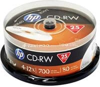 Диск CD-RW 25 HP, 700 Мб, 12x, Cake Box (CWE00019-3)