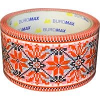 Скотч Buromax Вишиванка 48 мм х 35 м Червона (BM.7007-69)