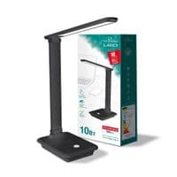 Настільна лампа TITANUM LED DC3 7W 3000-6500K USB сера (TLTF-022G)