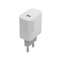 Сітчасте зарядне пристрій ColorWay, White, 30 Вт, USB Type-C, Quick Charge 3.0, Power Delivery, USB Auto ID (CW-CHS038PD-WT)