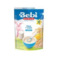 Детская каша Bebi Premium молочная 7 злаков +6 мес. 200 г (1105062)