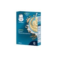 Детская каша Gerber молочная быстрорастворимая Мультизлаковая +6 мес. 240 г (1100420)