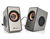 Колонки 2.0 Kisonli T-007 Gray, 2 x 3 Вт, пластиковий корпус, USB + 3.5mm