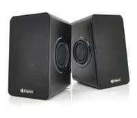 Колонки 2.0 Kisonli T-013 Black, 2 x 3 Вт, пластиковый корпус, со встроенным усилителем, USB + 3.5mm
