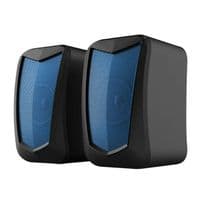 Колонки 2.0 Kisonli KS-02 Blue, 2 x 3 Вт, пластиковий корпус, USB + 3.5mm