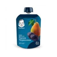Детское пюре Gerber Груша и чернослив, 90 г (1227021)