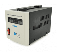 Стабілізатор Conter SVR-500VA/375W однофазний, монтажу пола, LED дисплей, DC150-270V, AC230±8%, 2*Shuko, релейний