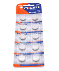 Батарейки AG10/LR1130, PKCELL, 10 шт, Blister
