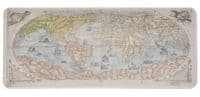 Килимок прогумований Карта світу, з бічною прошивкою, Brown, 300x700x3mm (SJDT-04)
