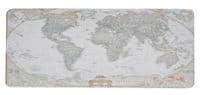 Килимок прогумований Карта світу, з боковою прошивкою, White-gray, 300x700x3mm (SJDT-17)