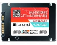 Твердотельный накопитель 120Gb, Mibrand Spider, SATA3, 2.5", 3D TLC, 550/460 МБ/с (MI2.5SSD/SP120GBST)