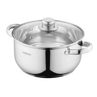 Кастрюля Ardesto Gemini Gourmet, стеклянная крышка, 3.9 л, нержавеющая сталь