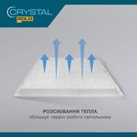 Світильник потоловий світлодіодний Crystal Gold Agat-S 42W 4000K PNL-006