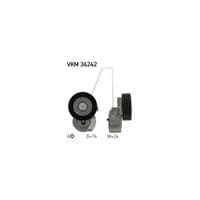 Натяжитель ремня с роликом SKF VKM 36242
