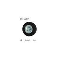 Натягувач ремня з роликом SKF VKM 65059