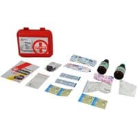 Автомобильная аптечка Poputchik согласно ТУ пластиковый футляр (02-053-П)