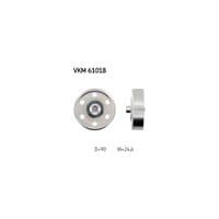 Натягувач ременя з роликом SKF VKM 61018