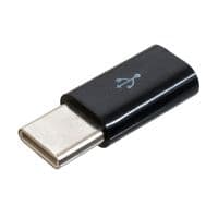 Перехідник microUSB - Type-C, Black, Patron (PN-MIC-Type-C)
