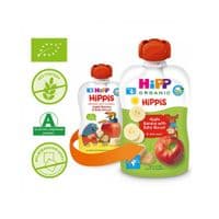 Детское пюре HiPP органическое Яблоко Банан с печеньем 100 г (9062300133728)