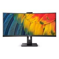 Монітор TFT 34" Philips 34B1U5600CH, WQHD, VA, 100Гц, вигнутий, HDMI, DP, USB-C, RJ-45, USB-hub, webcam, HAS