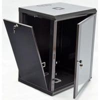 Шафа навісна 19", 15U, 600х500х773 мм (Ш*Г*В), економ, акрилове скло, сіра